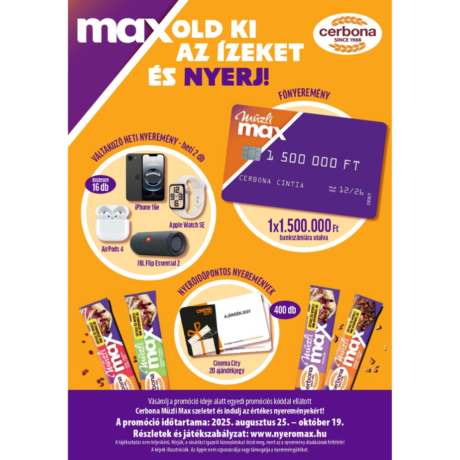 Maxold ki az <br>  ízeket <br> és nyerj!