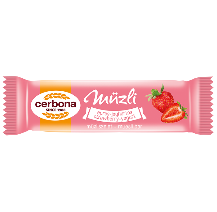 Strawberry-yogurt muesli bar 