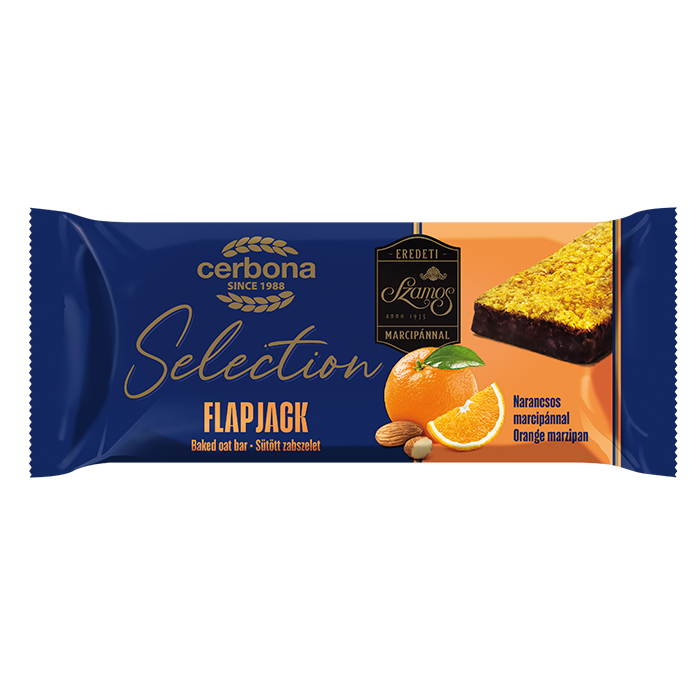 Orange flapjack