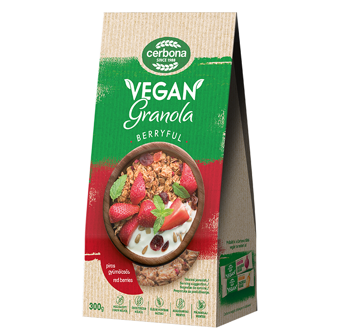 Vegan berryful granola