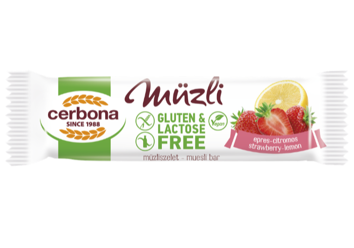 Gluténmentes epres-citromos müzliszelet