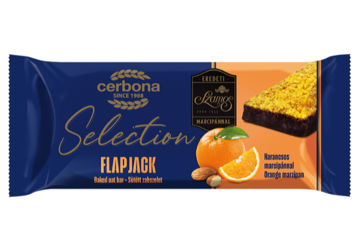 Fulgi de ovăz flapjack cu marțipan de portocale