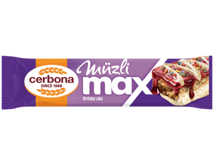 Müzli MAX Birthday cake ízű