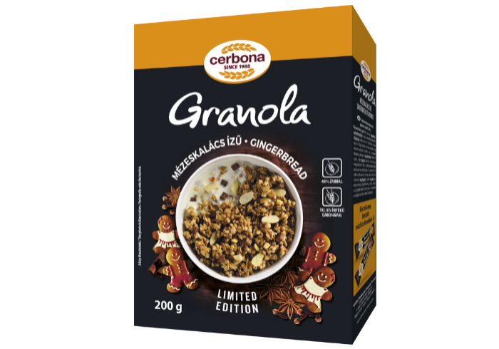 Gingerbread flavoured granola