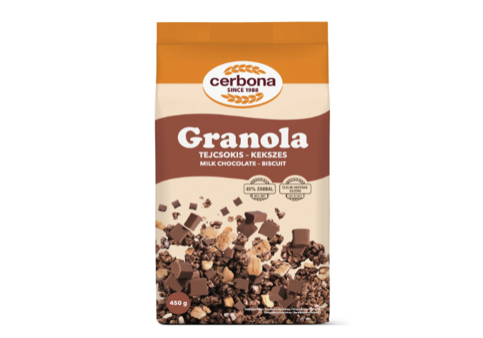 Granola cu ciocolată cu lapte