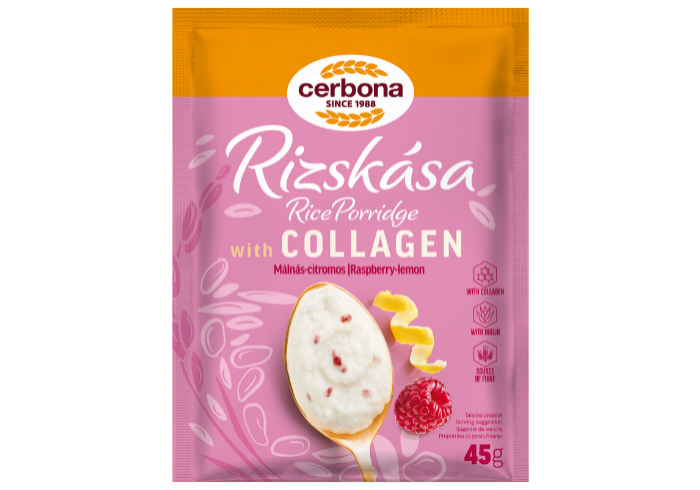Málnás-citromos rizskása kollagénnel