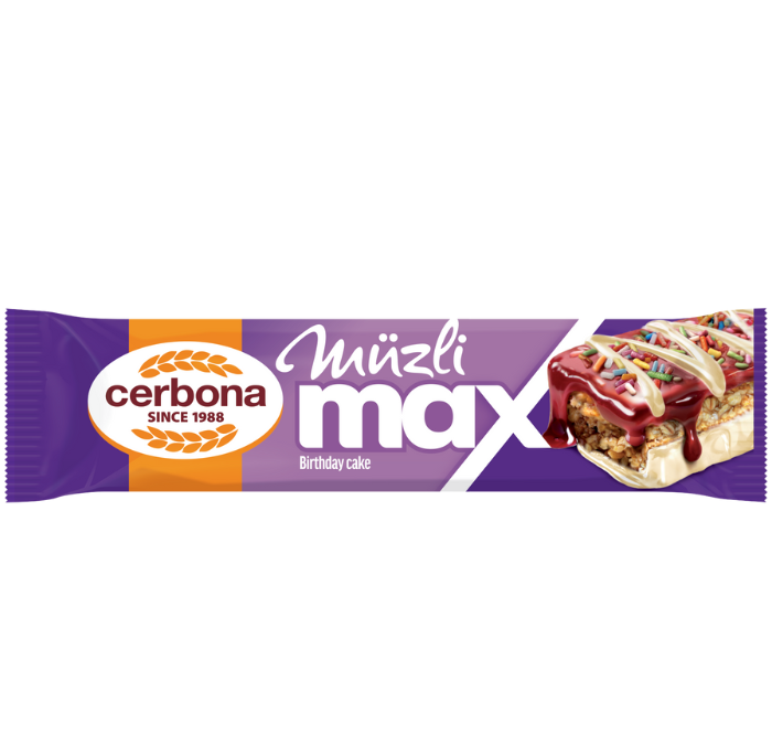 Müzli MAX Birthday cake ízű