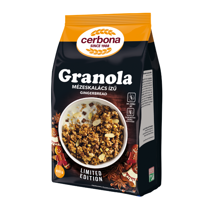 Gingerbread flavoured granola