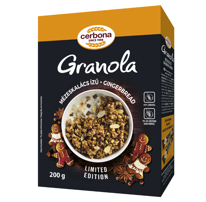 Gingerbread flavoured granola