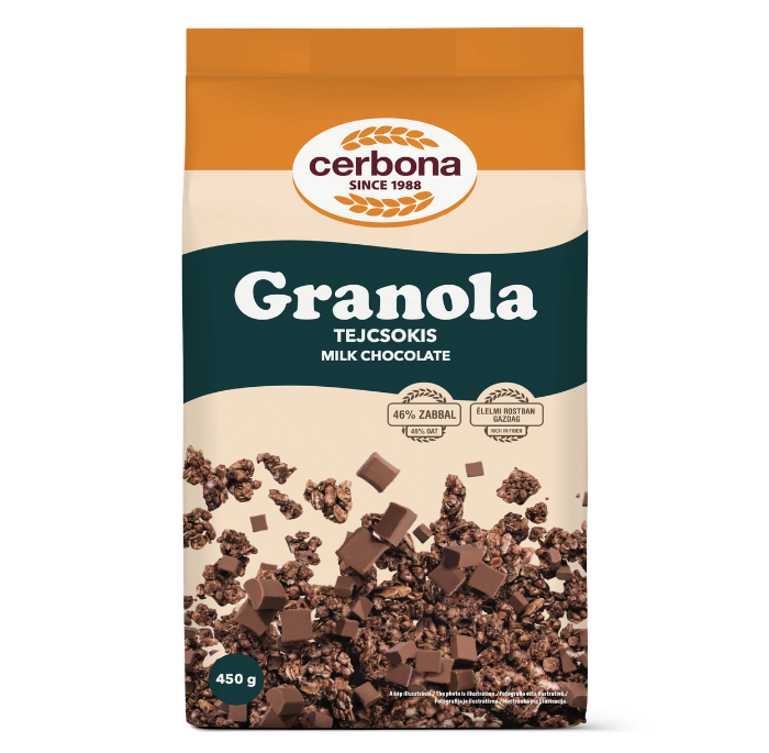 Milk chocolate granola