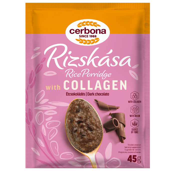 Étcsokoládés rizskása kollagénnel
